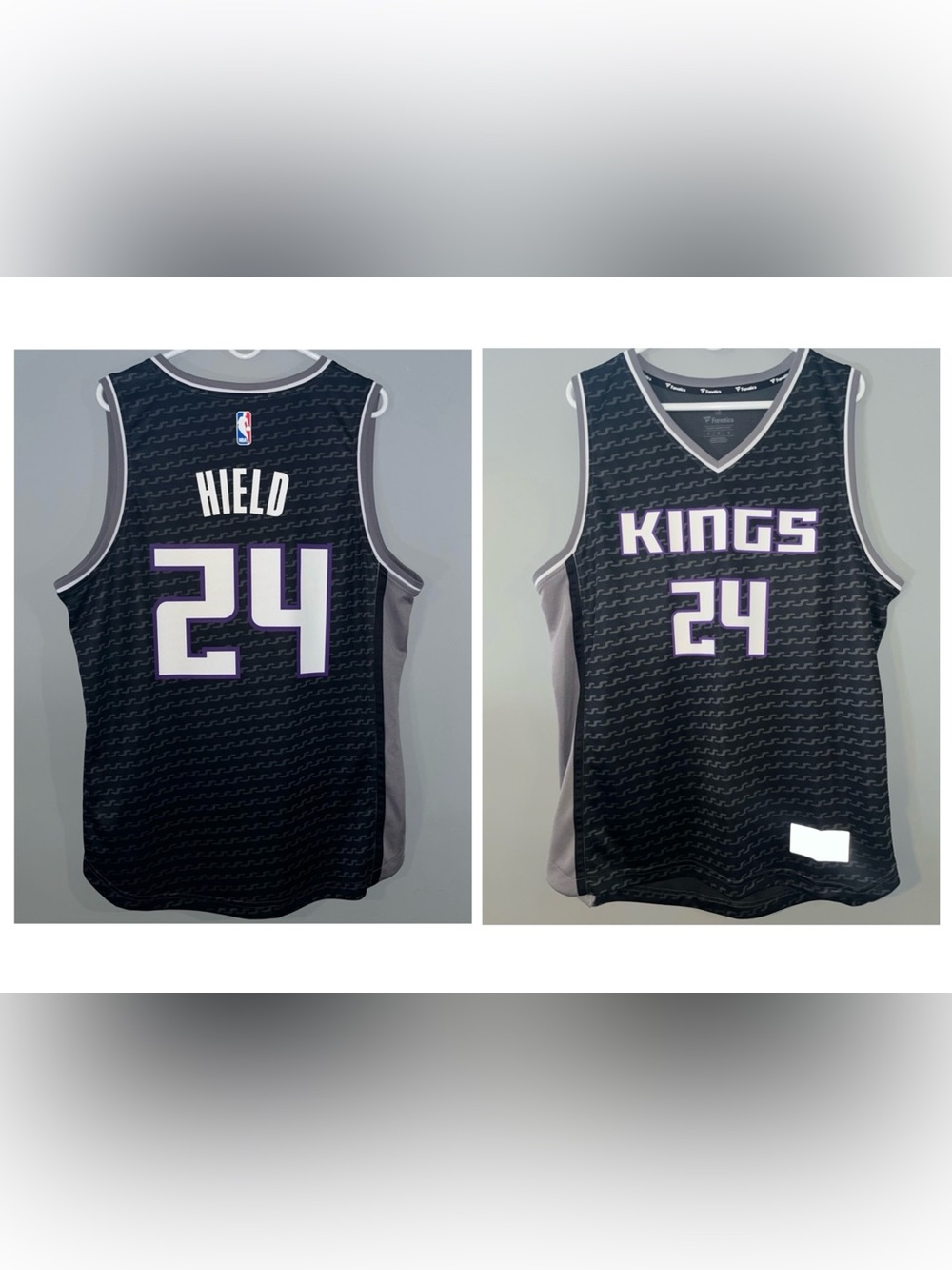 Sacramento Kings Buddy Hield No. 24 Black Fast Break Jersey STATEMENT EDITION
